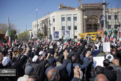 راهپیمایی مردم قم