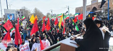 خروش بانوان ارومیه در تجدید میثاق با رهبر شهید