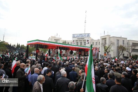 تشییع و وداع با شهدای در شیراز