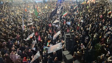 تجمع بزرگ و حماسی بانوان قزوین در سوگ رهبر شهید قائد امت حضرت آیت‌الله العظمی امام خامنه‌ای (ره)