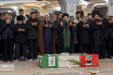 تشییع پیکر شهید «احمد لیالی مقدم» در اردبیل