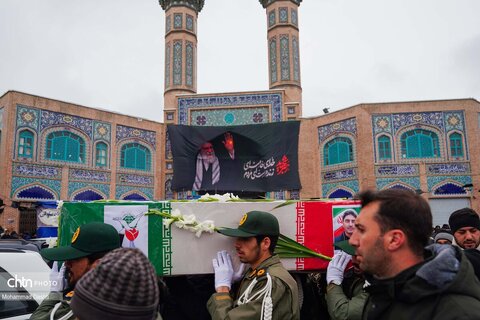 تشییع پیکر شهید «احمد لیالی مقدم» در اردبیل