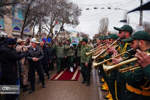 تشییع پیکر شهید «احمد لیالی مقدم» در اردبیل
