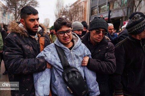 تشییع پیکر شهید «احمد لیالی مقدم» در اردبیل