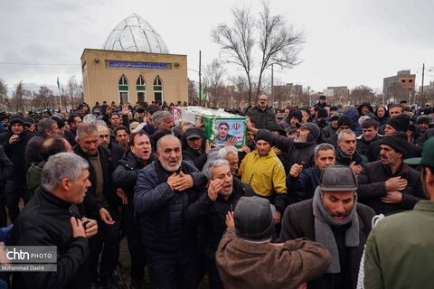 تشییع پیکر شهید «احمد لیالی مقدم» در اردبیل