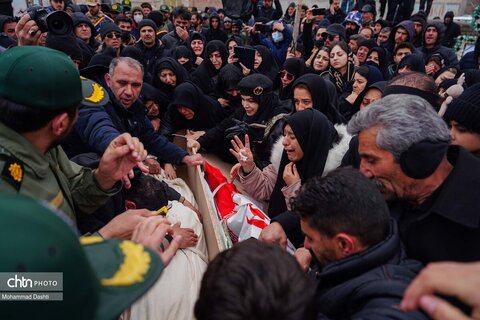 تشییع پیکر شهید «احمد لیالی مقدم» در اردبیل