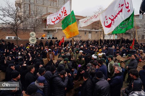 تشییع پیکر شهید «احمد لیالی مقدم» در اردبیل