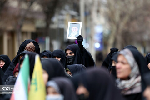 تشییع پیکر شهید «احمد لیالی مقدم» در اردبیل