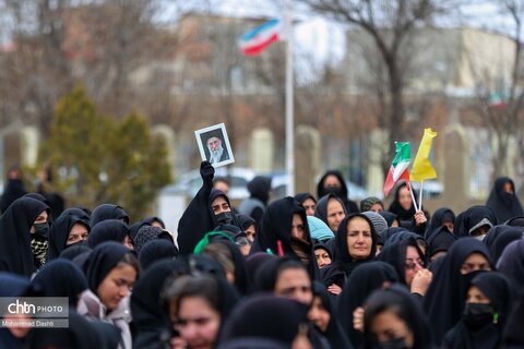 تشییع پیکر شهید «احمد لیالی مقدم» در اردبیل