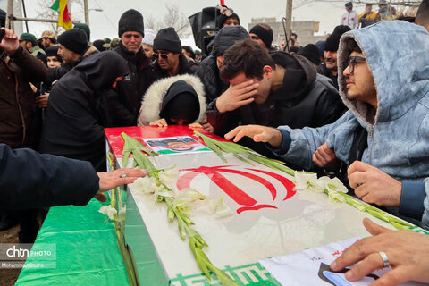 تشییع پیکر شهید «احمد لیالی مقدم» در اردبیل