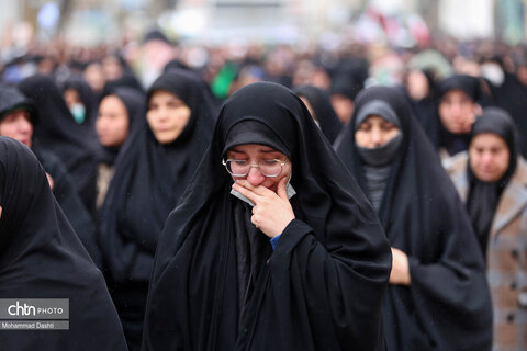 راهپیمایی مردم اردبیل در سوگ شهادت رهبر انقلاب