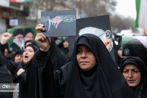 راهپیمایی مردم اردبیل در سوگ شهادت رهبر انقلاب