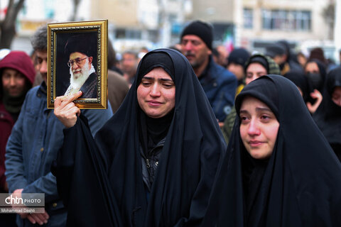 راهپیمایی مردم اردبیل در سوگ شهادت رهبر انقلاب