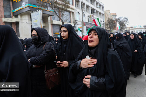 راهپیمایی مردم اردبیل در سوگ شهادت رهبر انقلاب
