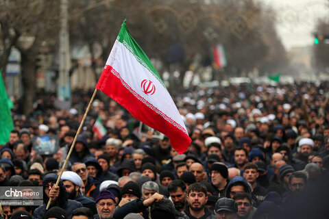 راهپیمایی مردم اردبیل در سوگ شهادت رهبر انقلاب