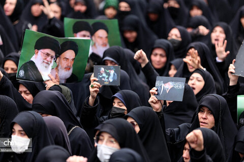 راهپیمایی مردم اردبیل در سوگ شهادت رهبر انقلاب