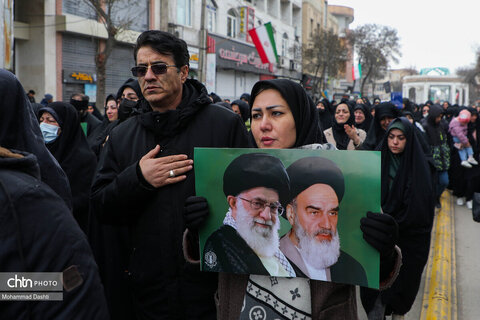 راهپیمایی مردم اردبیل در سوگ شهادت رهبر انقلاب