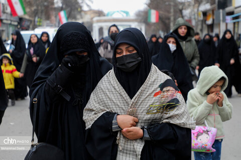 راهپیمایی مردم اردبیل در سوگ شهادت رهبر انقلاب