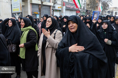 راهپیمایی مردم اردبیل در سوگ شهادت رهبر انقلاب