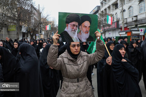 راهپیمایی مردم اردبیل در سوگ شهادت رهبر انقلاب