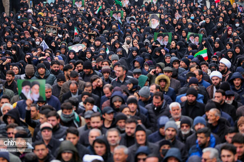 راهپیمایی مردم اردبیل در سوگ شهادت رهبر انقلاب