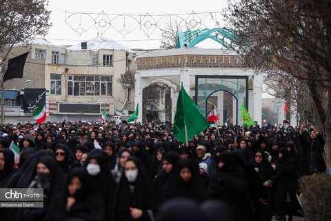 راهپیمایی مردم اردبیل در سوگ شهادت رهبر انقلاب