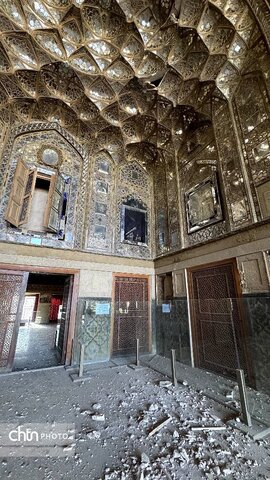 آسیب به مجموعه جهانی کاخ چهل‌ستون و چند بنای شاخص دولتخانه صفوی