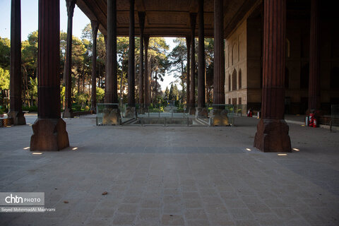 آسیب به باغ‌موزه چهلستون در تجاوز امروز آمریکا و رژیم صهیونیستی به اصفهان