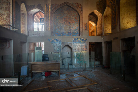 آسیب به باغ‌موزه چهلستون در تجاوز امروز آمریکا و رژیم صهیونیستی به اصفهان