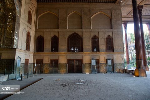 آسیب به باغ‌موزه چهلستون در تجاوز امروز آمریکا و رژیم صهیونیستی به اصفهان