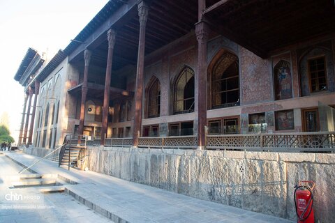 آسیب به باغ‌موزه چهلستون در تجاوز امروز آمریکا و رژیم صهیونیستی به اصفهان