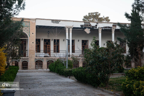 آسیب به باغ‌موزه چهلستون در تجاوز امروز آمریکا و رژیم صهیونیستی به اصفهان