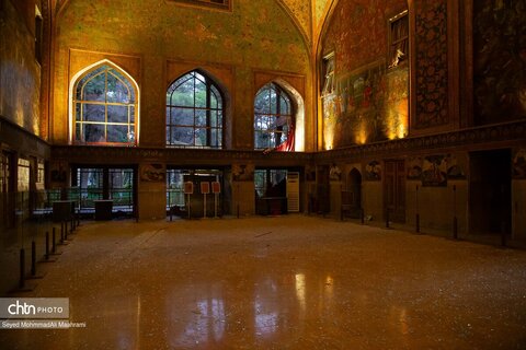 آسیب به باغ‌موزه چهلستون در تجاوز امروز آمریکا و رژیم صهیونیستی به اصفهان