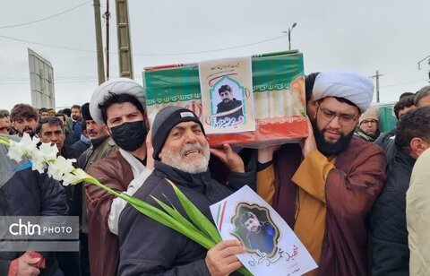 تشییع پیکر شهدای حمله آمریکایی_صهیونسیتی به کارخانه نشاسته‌سازی نقده