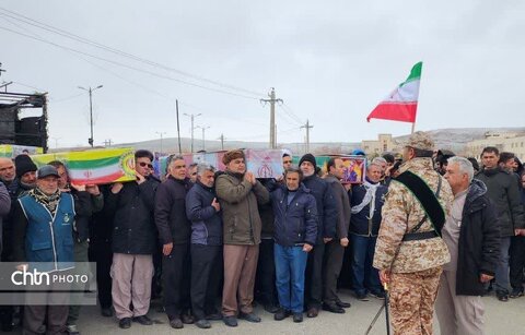 تشییع پیکر شهدای حمله آمریکایی_صهیونسیتی به کارخانه نشاسته‌سازی نقده