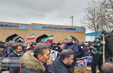 تشییع پیکر شهدای حمله آمریکایی_صهیونسیتی به کارخانه نشاسته‌سازی نقده