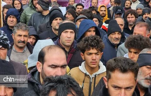 تشییع پیکر شهدای حمله آمریکایی_صهیونسیتی به کارخانه نشاسته‌سازی نقده