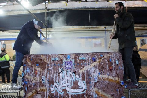 برگزاری پویش مردمی نذر جهانی «صالح بعد صالح» با پخت ۲۱ تُن سمنوی نذری