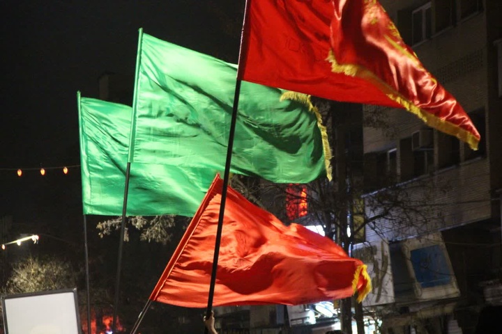 جلوه‌های دیدنی از حضور حیدریون زنجانی در خیابان‌ها