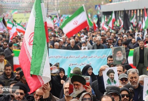 حضور پرشور کارکنان میراث فرهنگی خراسان رضوی در راهپیمایی روز جهانی قدس