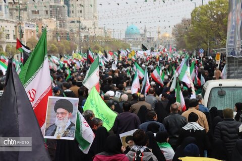 حضور پرشور کارکنان میراث فرهنگی خراسان رضوی در راهپیمایی روز جهانی قدس