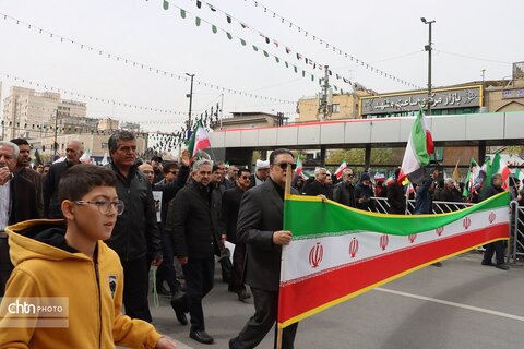 حضور پرشور کارکنان میراث فرهنگی خراسان رضوی در راهپیمایی روز جهانی قدس