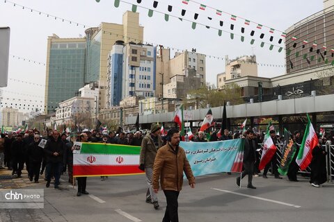 حضور پرشور کارکنان میراث فرهنگی خراسان رضوی در راهپیمایی روز جهانی قدس