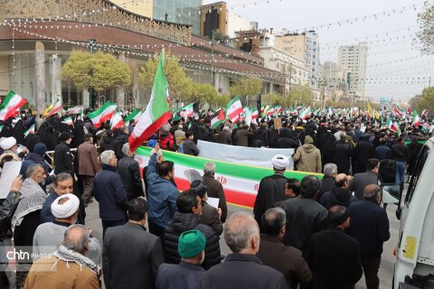 حضور پرشور کارکنان میراث فرهنگی خراسان رضوی در راهپیمایی روز جهانی قدس