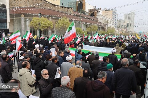 حضور پرشور کارکنان میراث فرهنگی خراسان رضوی در راهپیمایی روز جهانی قدس
