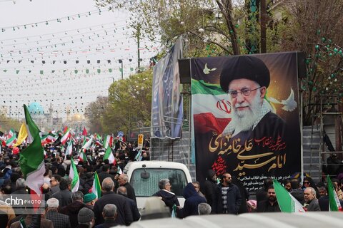 حضور پرشور کارکنان میراث فرهنگی خراسان رضوی در راهپیمایی روز جهانی قدس