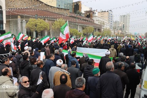 حضور پرشور کارکنان میراث فرهنگی خراسان رضوی در راهپیمایی روز جهانی قدس