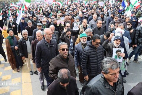 حضور پرشور کارکنان میراث فرهنگی خراسان رضوی در راهپیمایی روز جهانی قدس