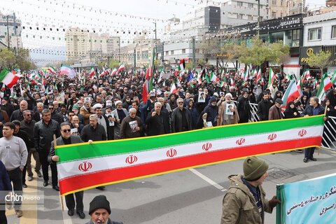 حضور پرشور کارکنان میراث فرهنگی خراسان رضوی در راهپیمایی روز جهانی قدس
