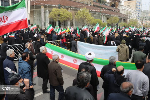 حضور پرشور کارکنان میراث فرهنگی خراسان رضوی در راهپیمایی روز جهانی قدس